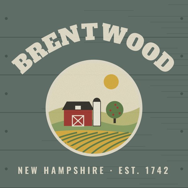Brentwood Hometown Wood Sign artwork detail