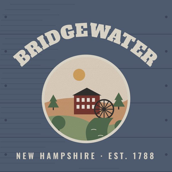 Bridgewater Hometown Wood Sign artwork detail