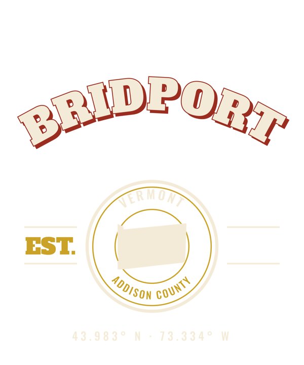 Bridport Est. Tee artwork detail
