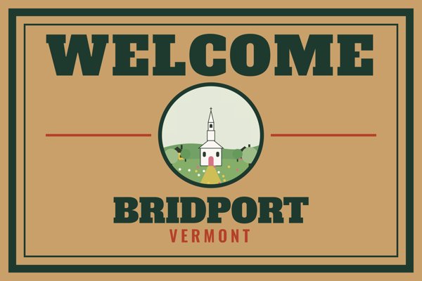 Bridport Welcome Doormat artwork detail