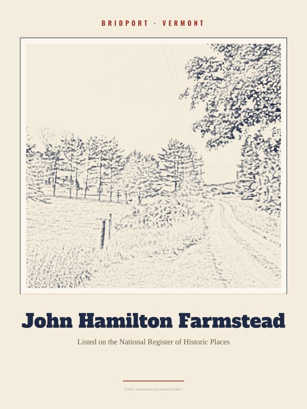 Bridport John Hamilton Farmstead Landmark Print artwork detail