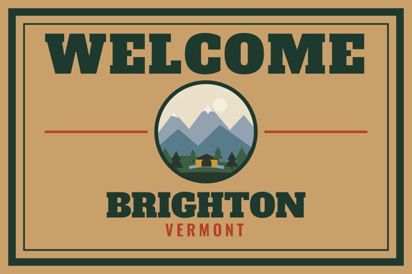 Brighton Welcome Doormat artwork detail