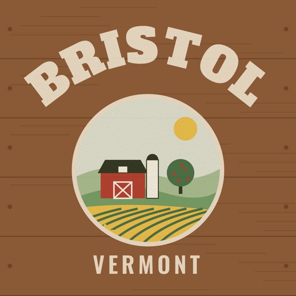 Bristol Hometown Wood Sign artwork detail
