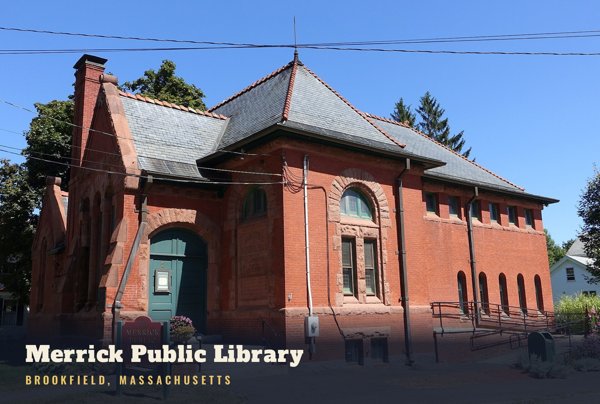 Brookfield Merrick Public Library Postcard artwork detail