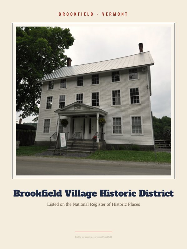 Brookfield Brookfield Village Historic District Landmark Print artwork detail