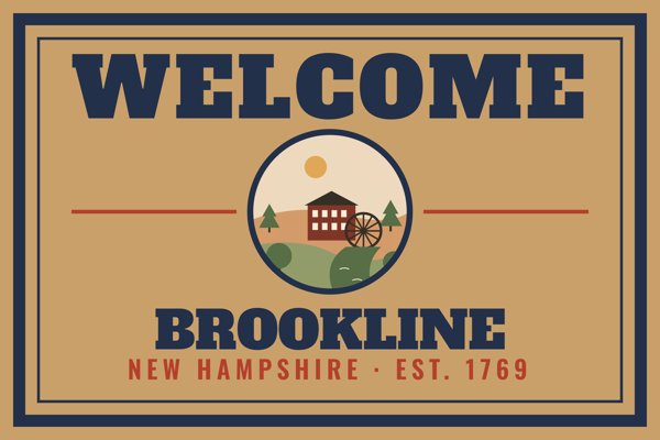 Brookline Welcome Doormat artwork detail