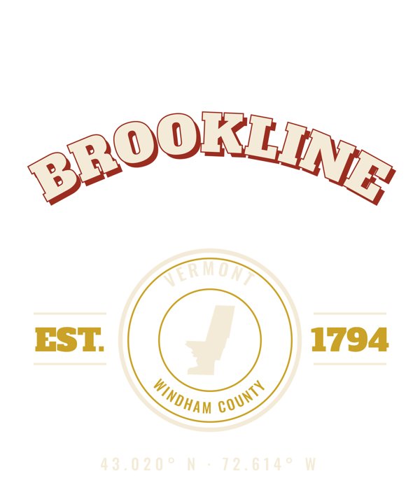 Brookline Est. Tee artwork detail