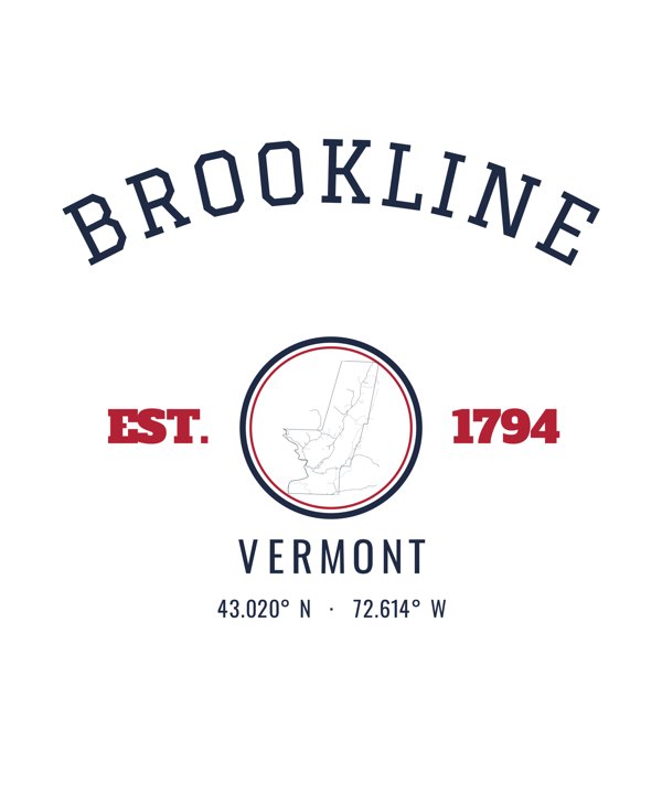 Brookline Hometown Ornament artwork detail