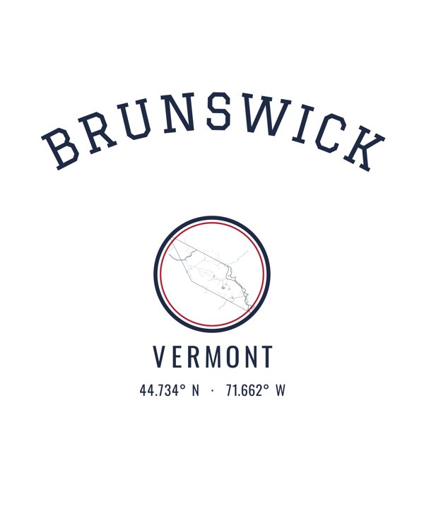 Brunswick Hometown Ornament artwork detail