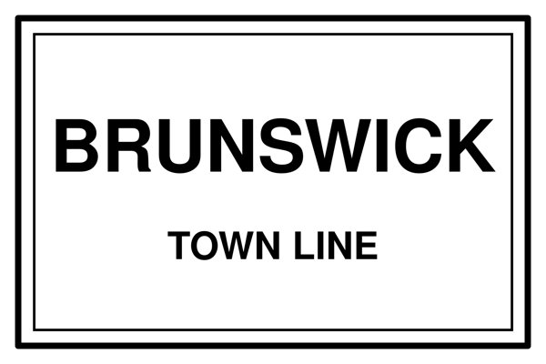 Brunswick Town Line Mug artwork detail