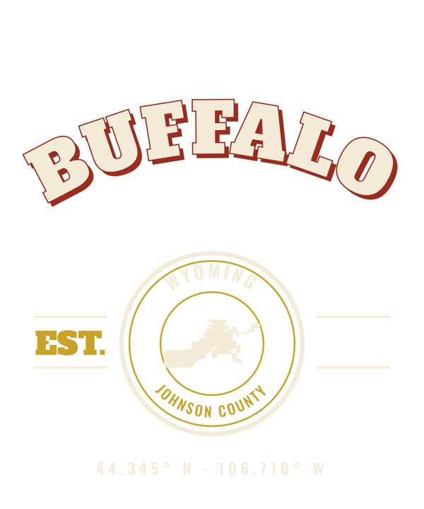 Buffalo Est. Tee artwork detail