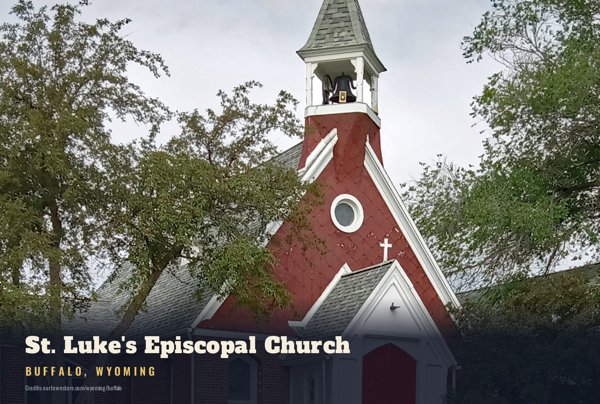 Buffalo St. Luke's Episcopal Church Postcard artwork detail