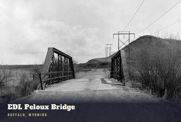 Buffalo EDL Peloux Bridge Postcard artwork detail
