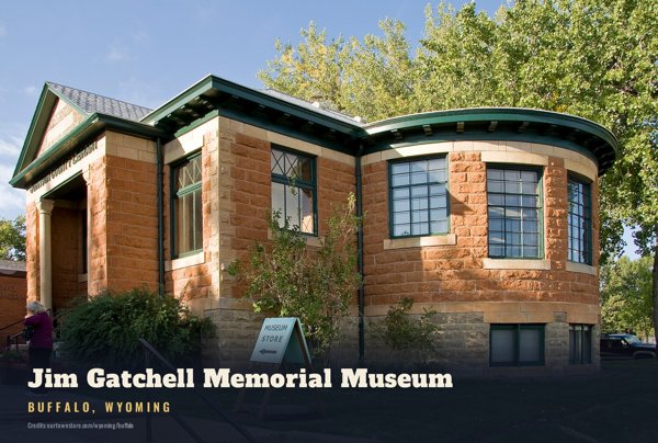 Buffalo Jim Gatchell Memorial Museum Postcard artwork detail