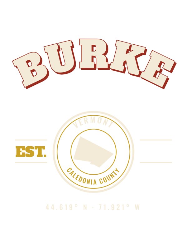 Burke Est. Tee artwork detail