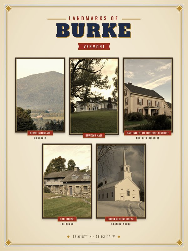 Burke Landmarks Photo Poster artwork detail