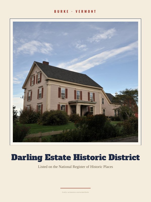 Burke Darling Estate Historic District Landmark Print artwork detail