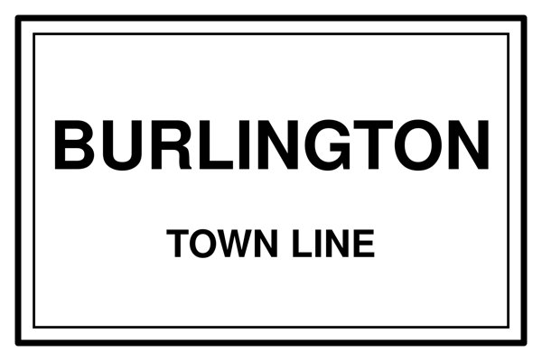 Burlington Town Line Mug artwork detail