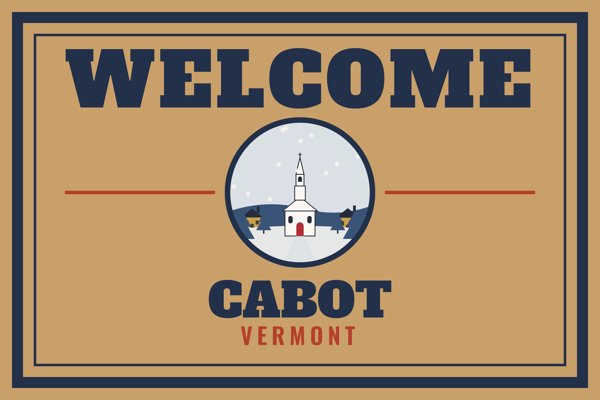 Cabot Welcome Doormat artwork detail