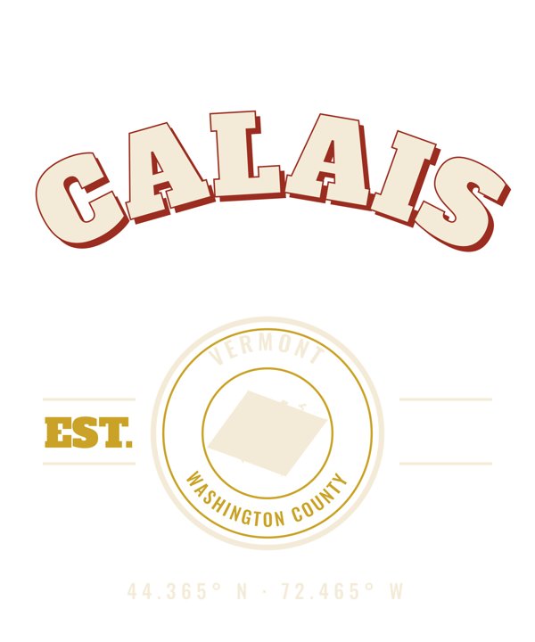 Calais Est. Tee artwork detail