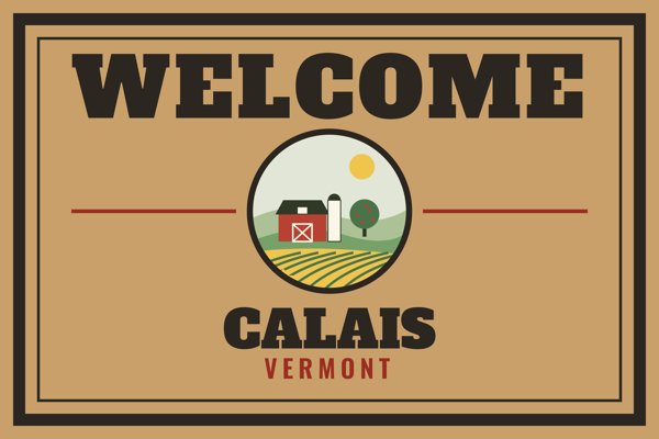 Calais Welcome Doormat artwork detail