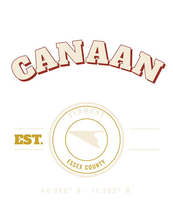 Canaan Varsity Crewneck artwork detail