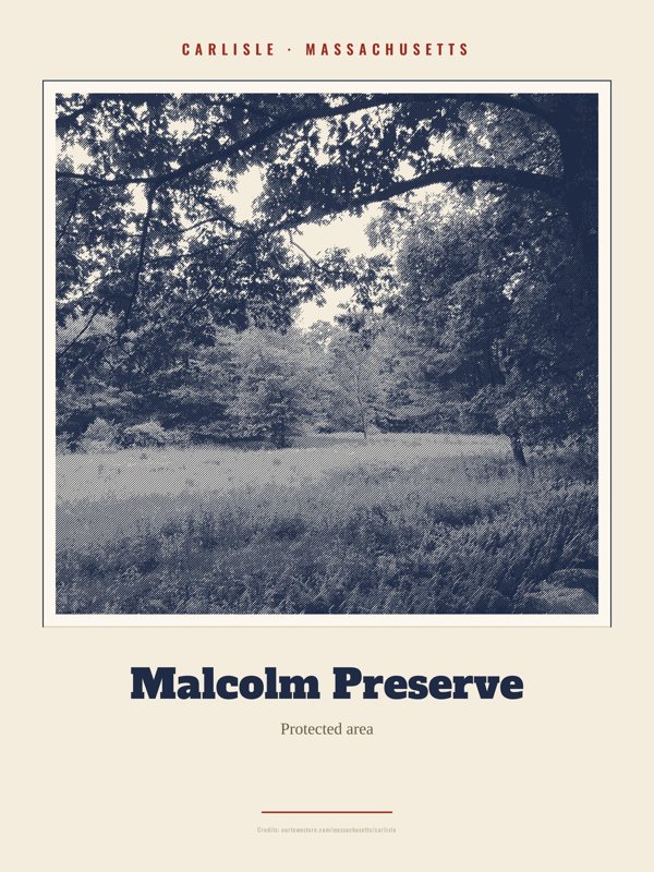 Carlisle Malcolm Preserve Landmark Print artwork detail