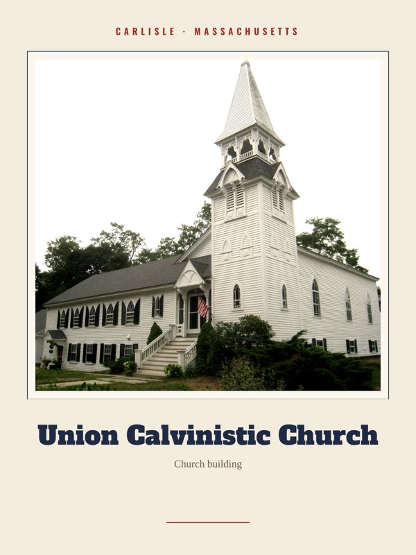 Carlisle Union Calvinistic Church Landmark Print artwork detail