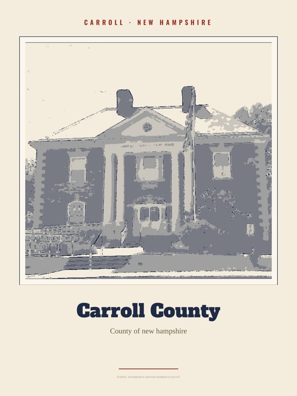 Carroll Carroll County Landmark Print artwork detail