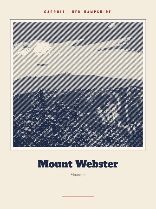 Carroll Mount Webster Landmark Print artwork detail