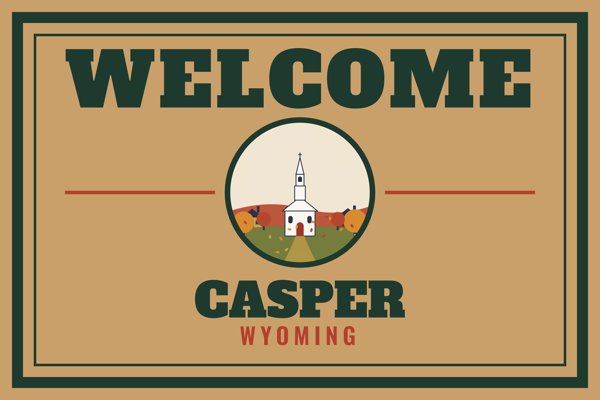 Casper Welcome Doormat artwork detail