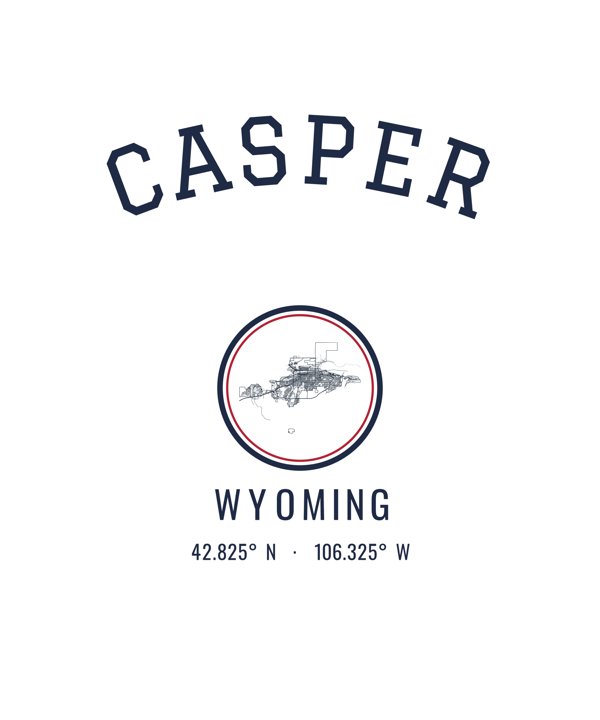 Casper Hometown Ornament artwork detail