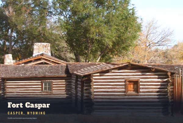 Casper Fort Caspar Postcard artwork detail