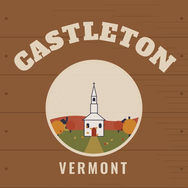 Castleton Hometown Wood Sign artwork detail
