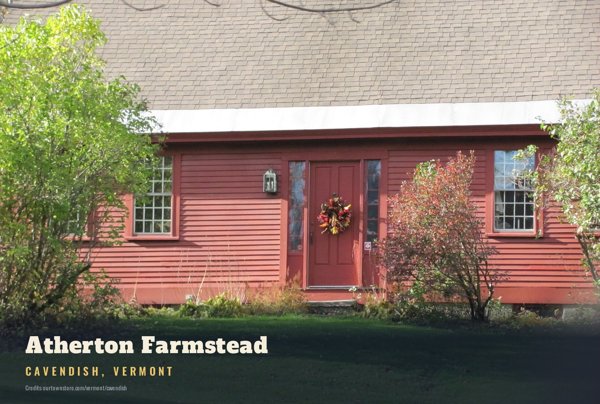 Cavendish Atherton Farmstead Postcard artwork detail