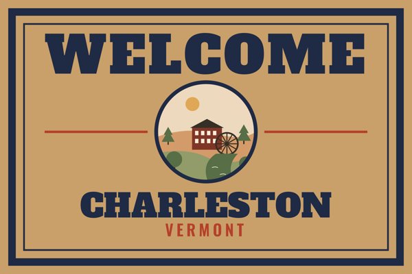 Charleston Welcome Doormat artwork detail
