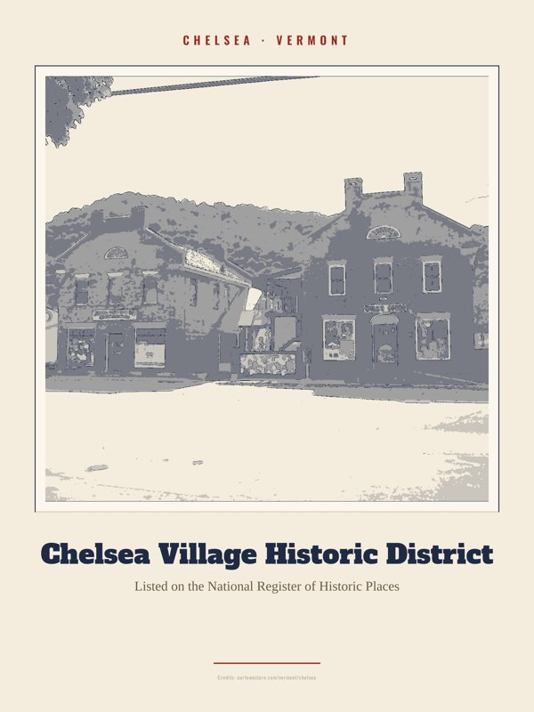 Chelsea Chelsea Village Historic District Landmark Print artwork detail