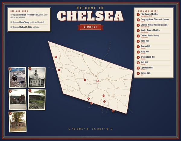Chelsea Map Placemat artwork detail
