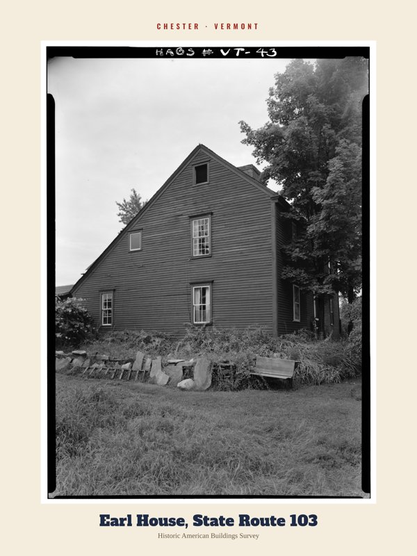 Chester Earl House, State Route 103 Archive Print artwork detail