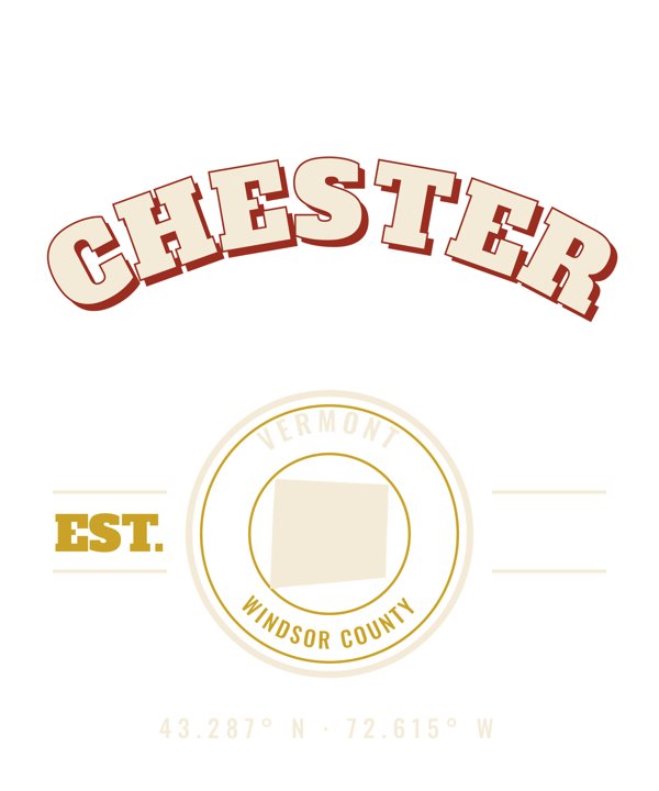Chester Est. Tee artwork detail