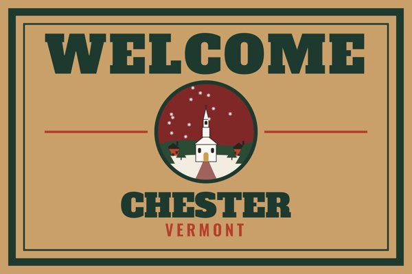 Chester Welcome Doormat artwork detail