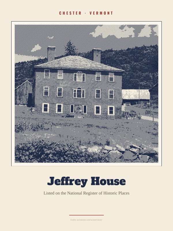 Chester Jeffrey House Landmark Print artwork detail