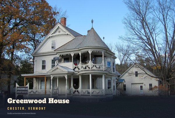 Chester Greenwood House Postcard artwork detail