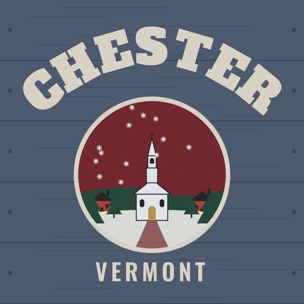Chester Hometown Wood Sign artwork detail