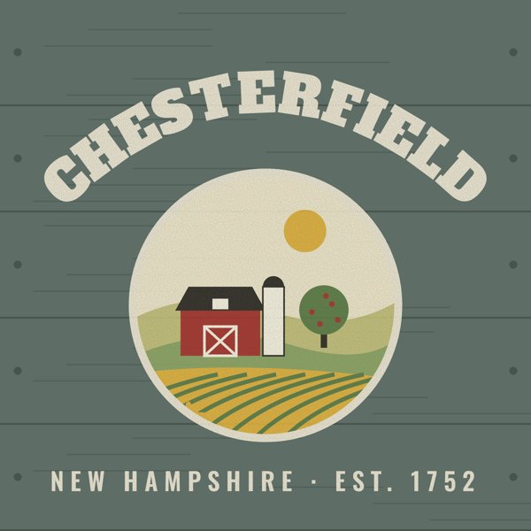 Chesterfield Hometown Wood Sign artwork detail
