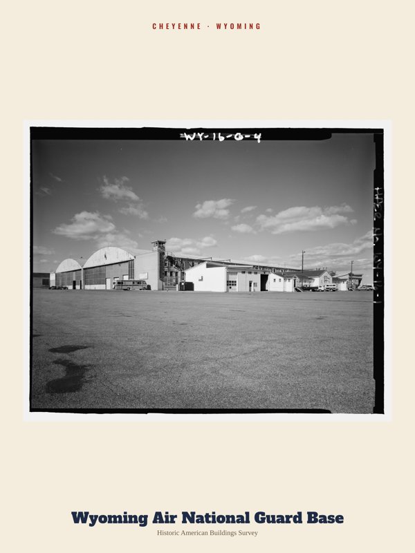 Cheyenne Wyoming Air National Guard Base Archive Print artwork detail