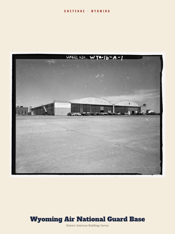 Cheyenne Wyoming Air National Guard Base Archive Print artwork detail