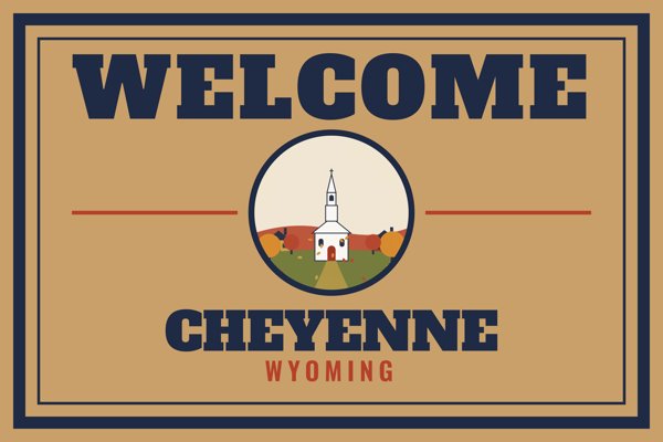 Cheyenne Welcome Doormat artwork detail