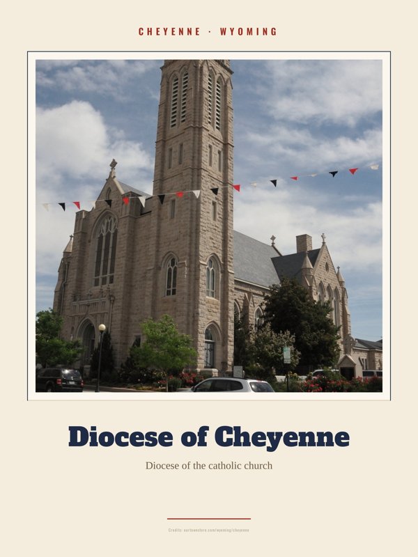 Cheyenne Diocese of Cheyenne Landmark Print artwork detail