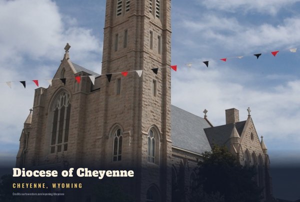 Cheyenne Diocese of Cheyenne Postcard artwork detail